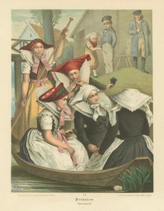 Spreewald Costume Scene, Prussia, Women in Boat, c.1875