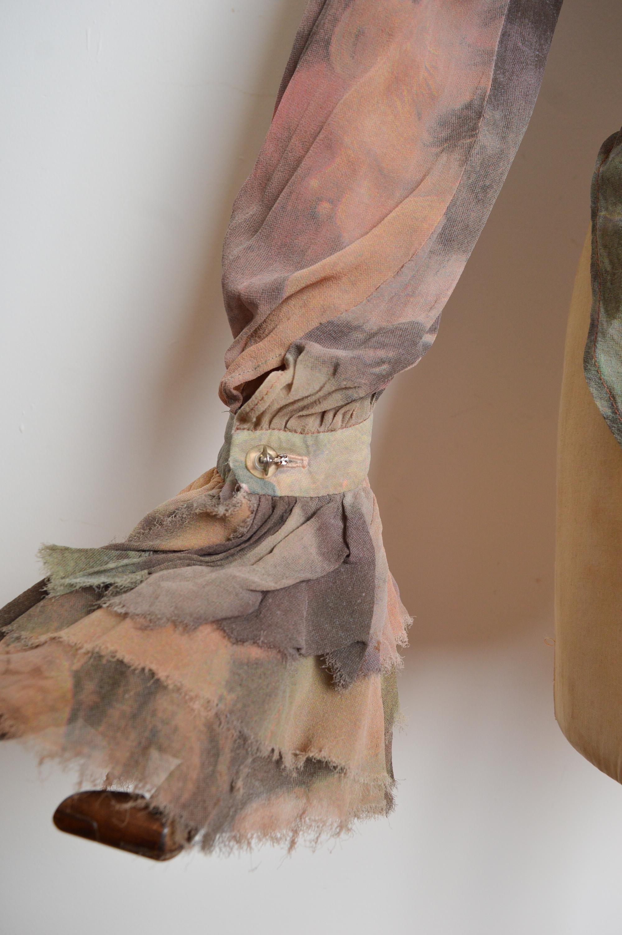 Frühjahr 1993 Vivienne Westwood Boucher Print Gerüschte Bauernbluse - Hemd im Angebot 8