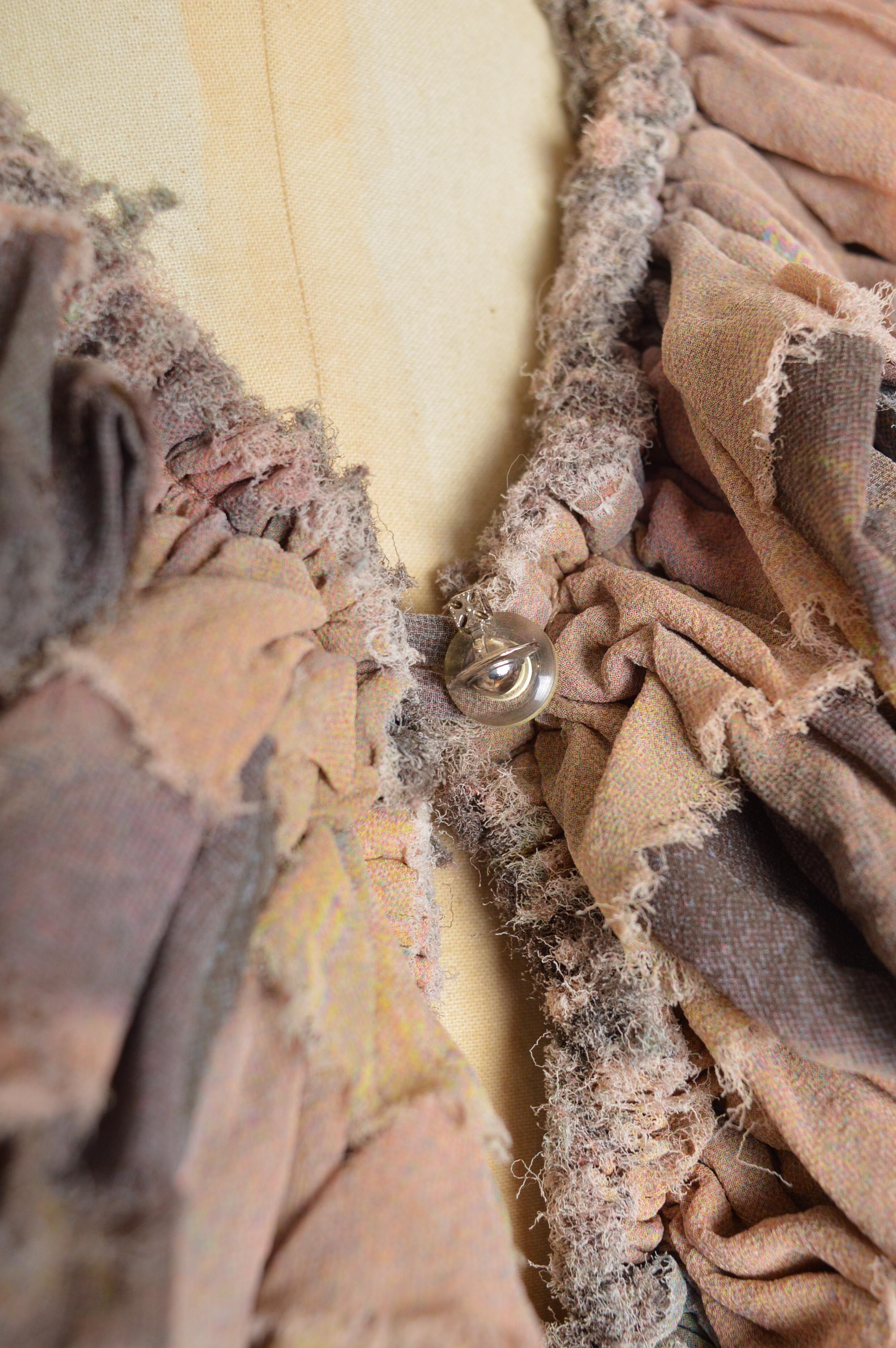 Frühjahr 1993 Vivienne Westwood Boucher Print Gerüschte Bauernbluse - Hemd im Angebot 11