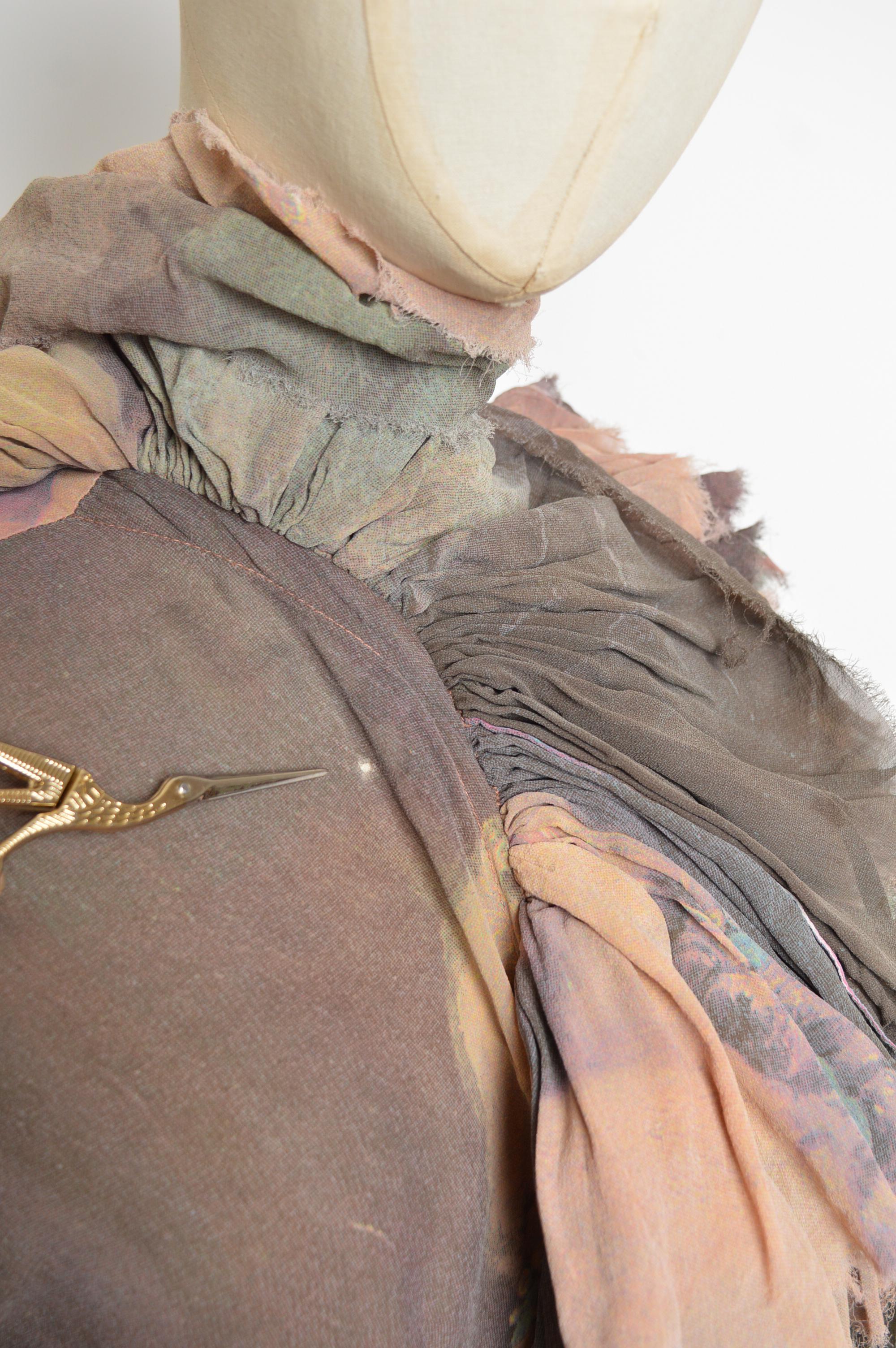 Frühjahr 1993 Vivienne Westwood Boucher Print Gerüschte Bauernbluse - Hemd im Angebot 12