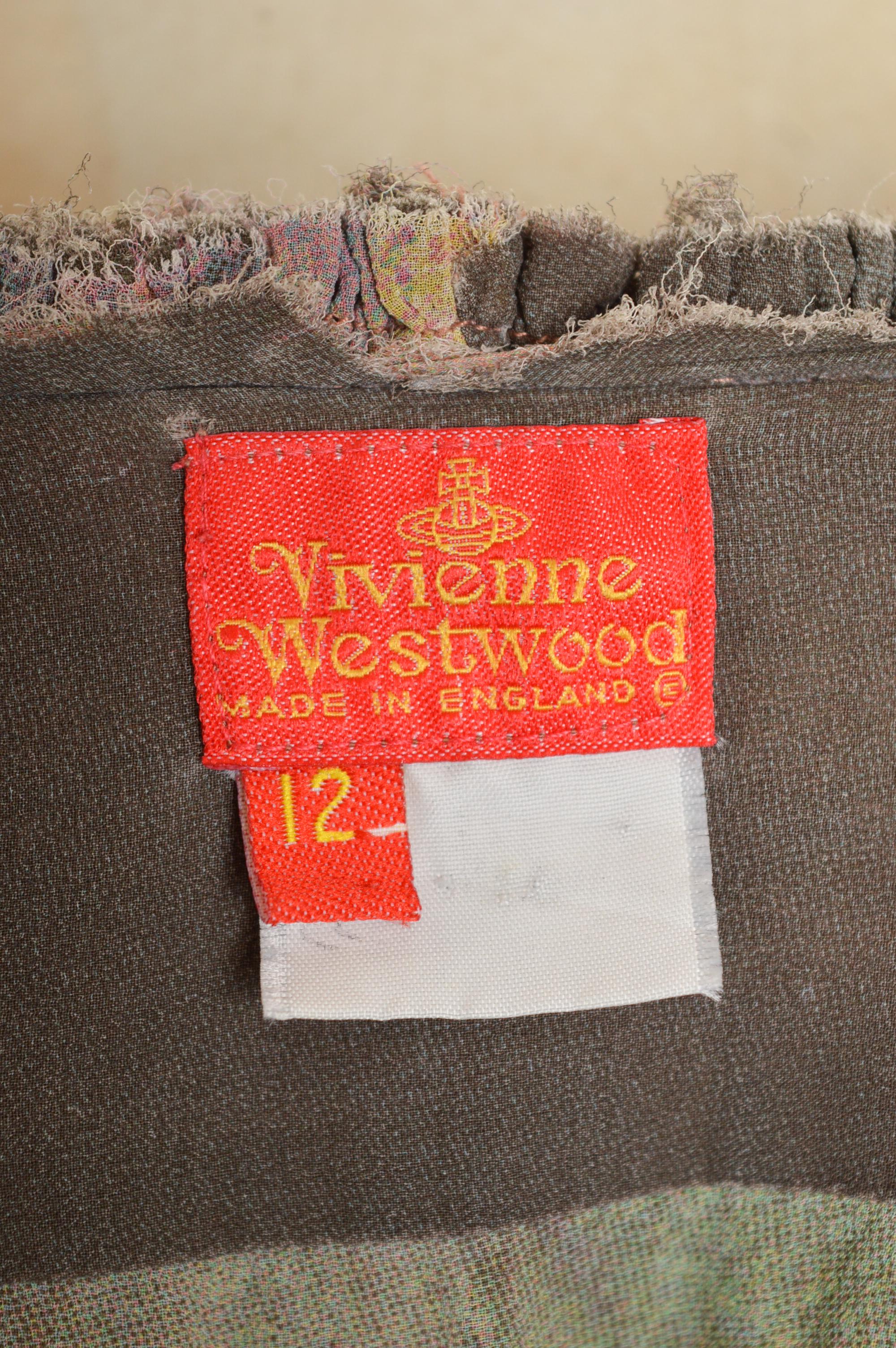 Frühjahr 1993 Vivienne Westwood Boucher Print Gerüschte Bauernbluse - Hemd im Angebot 3