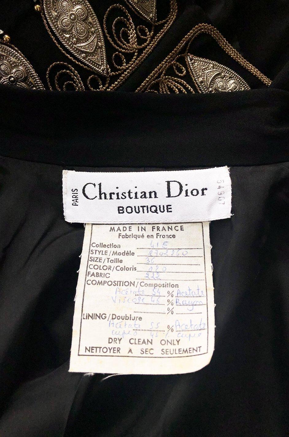Spring 1994 Christian Dior by Gianfranco Ferre Jacket w Metal Accents 7