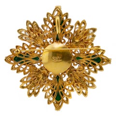 Spring 1995 Chanel Gold Tone Filigree Pin/Pendant