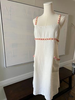 Spring 1996 Chanel Floral Sequin Strap Dress