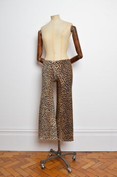 Spring 1996 Dolce & Gabbana Animal Print Cheetah Capri Crop Pants
