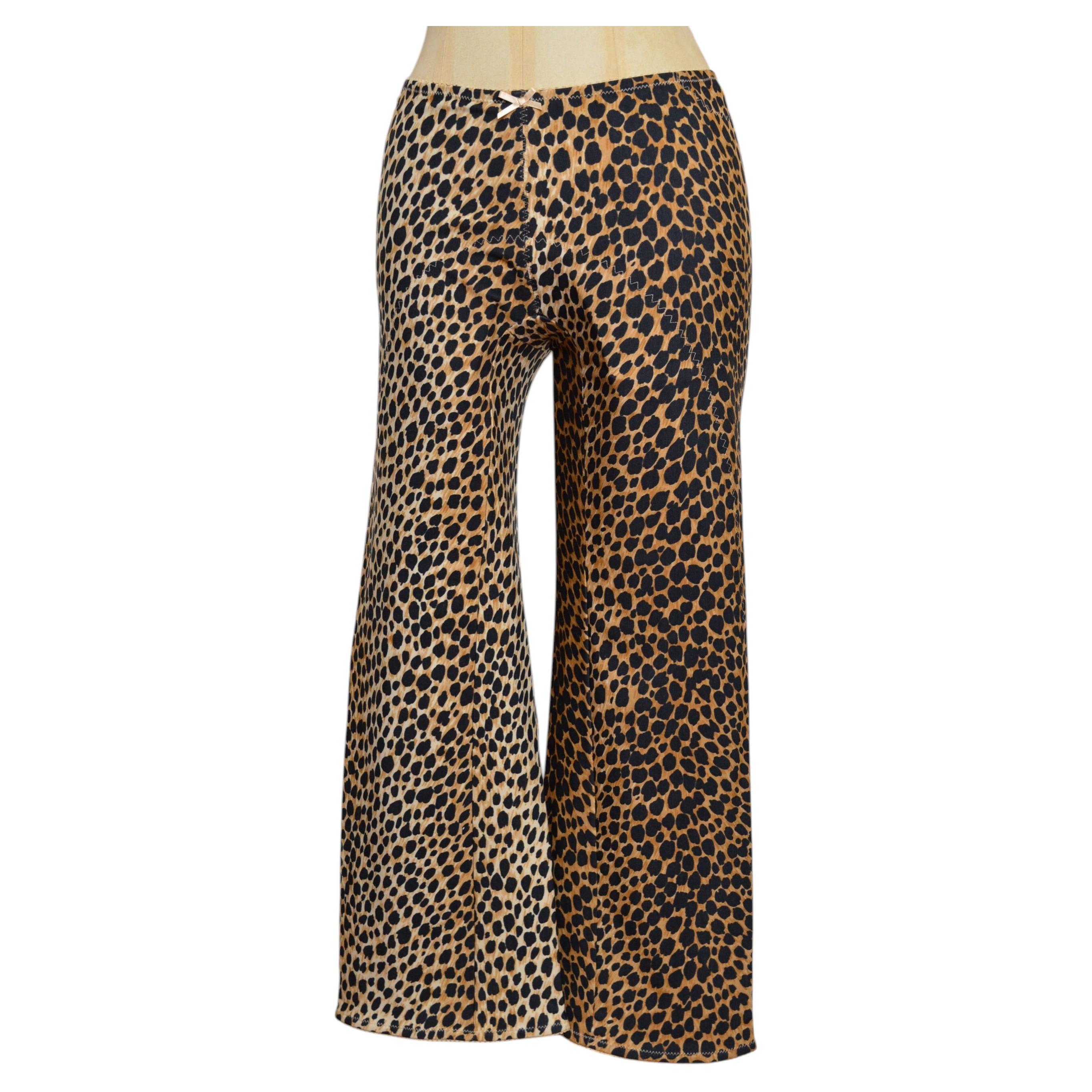 Spring 1996 Dolce & Gabbana Animal Print Cheetah Capri Crop Pants