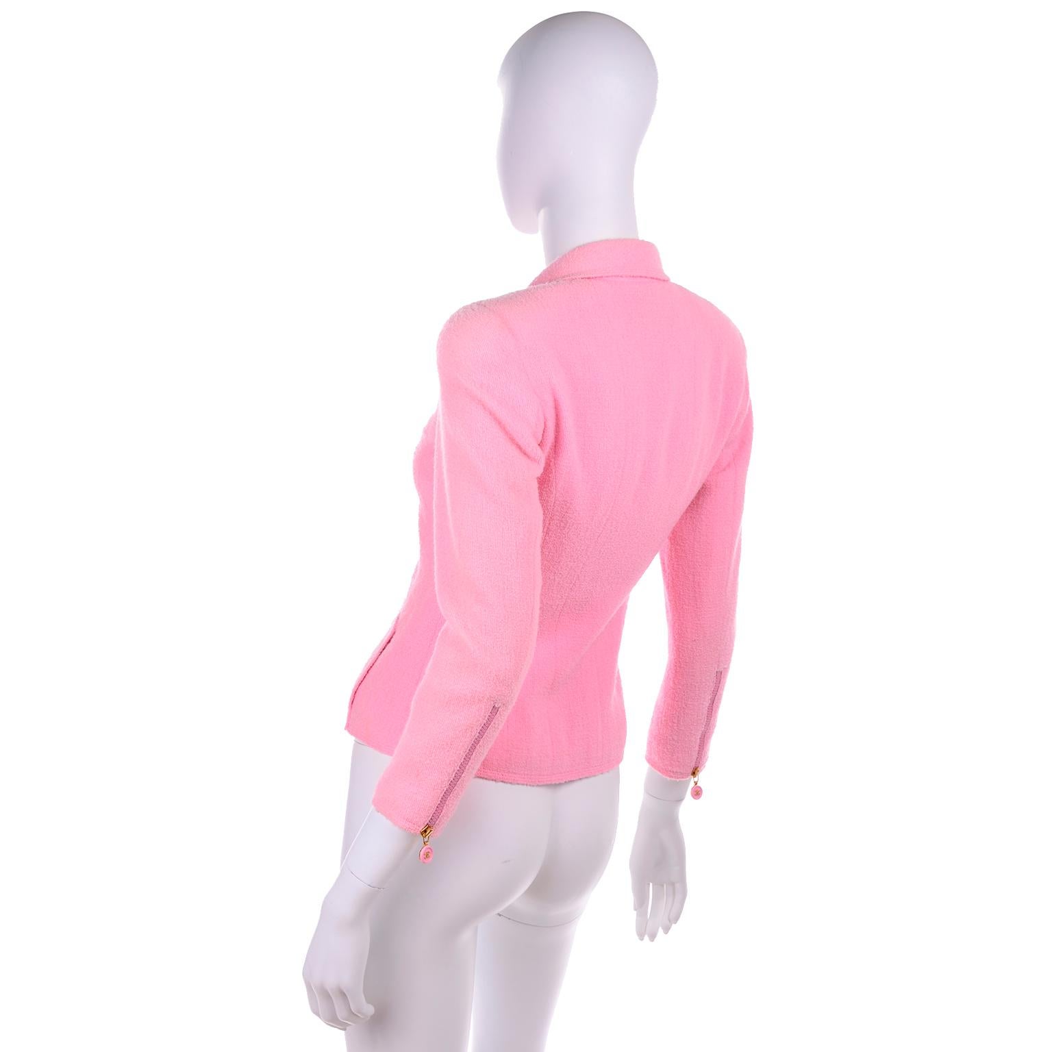 pink chanel coat
