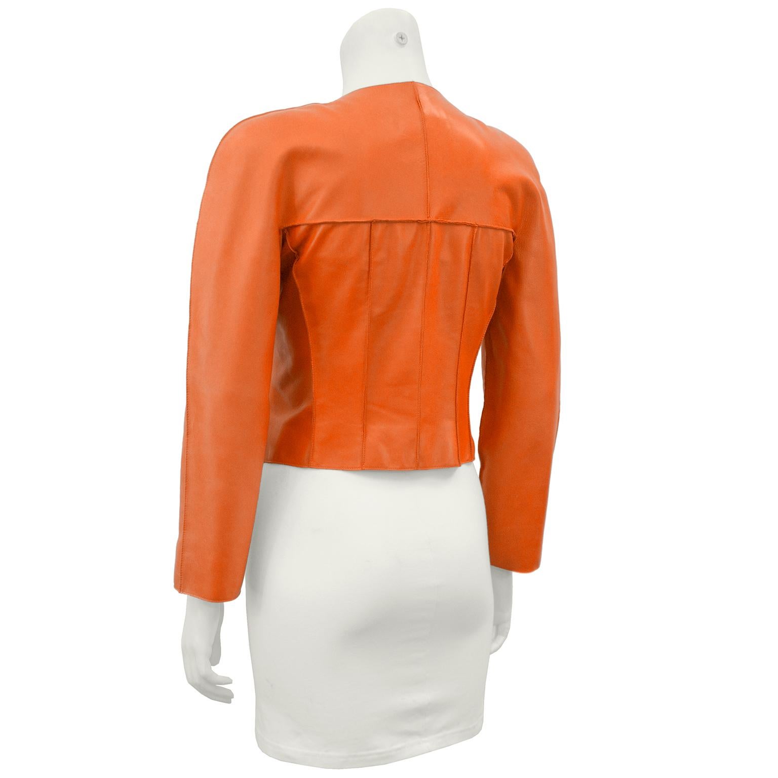 chanel orange jacket