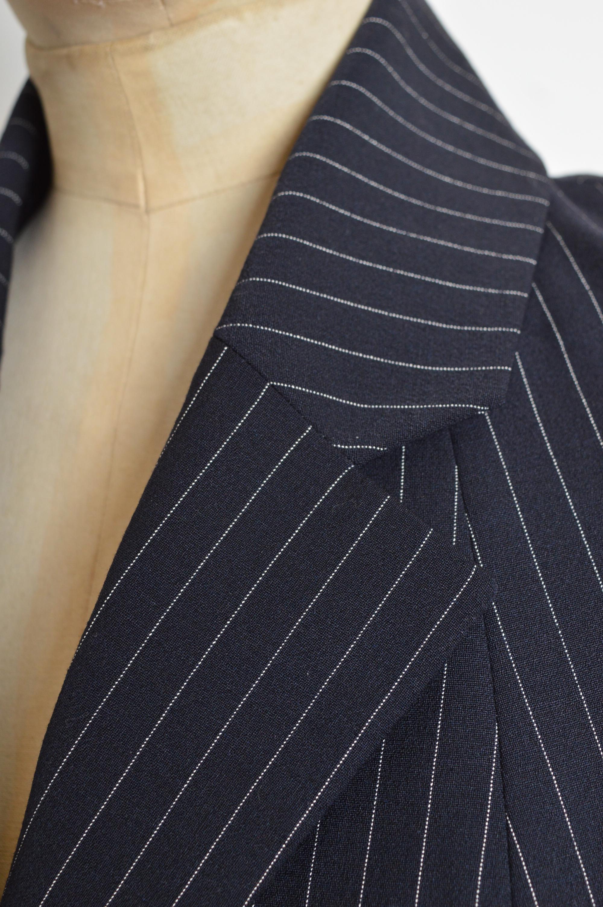 Spring 1999 John Galliano tailored pinstriped short sleeve fitted Blazer Jacket For Sale 6