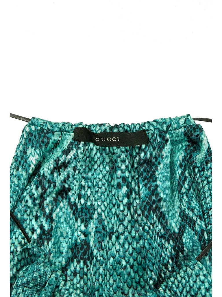 Spring 2000 Gucci by Tom Ford Green, Turquoise And Black Snakeskin Print Dress For Sale at 1stDibs | gucci snake dress, green turquoise dress, gucci turquoise dress Spring 2000 Gucci by Tom Ford Green, Turquoise And Black Snakeskin Print Dress For Sale at 1stDibs | gucci snake dress, green turquoise dress, gucci turquoise dress