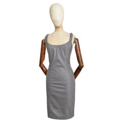 Primavera 2002 John Galliano for Christian Dior by John Galliano Abito sartoriale grigio a matita