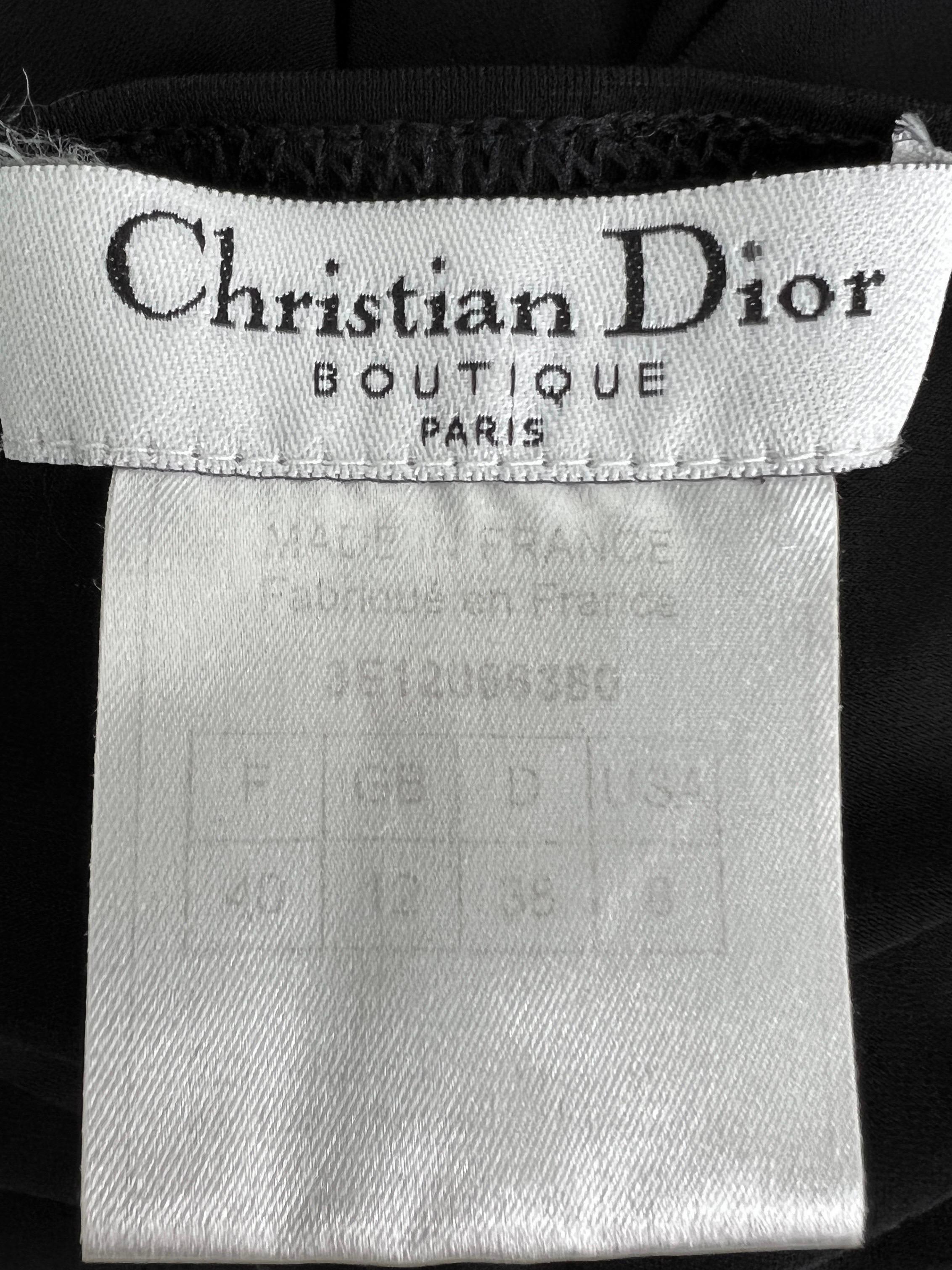 Dior by John Galliano - Robe courte en jersey drapée, printemps 2003 en vente 5