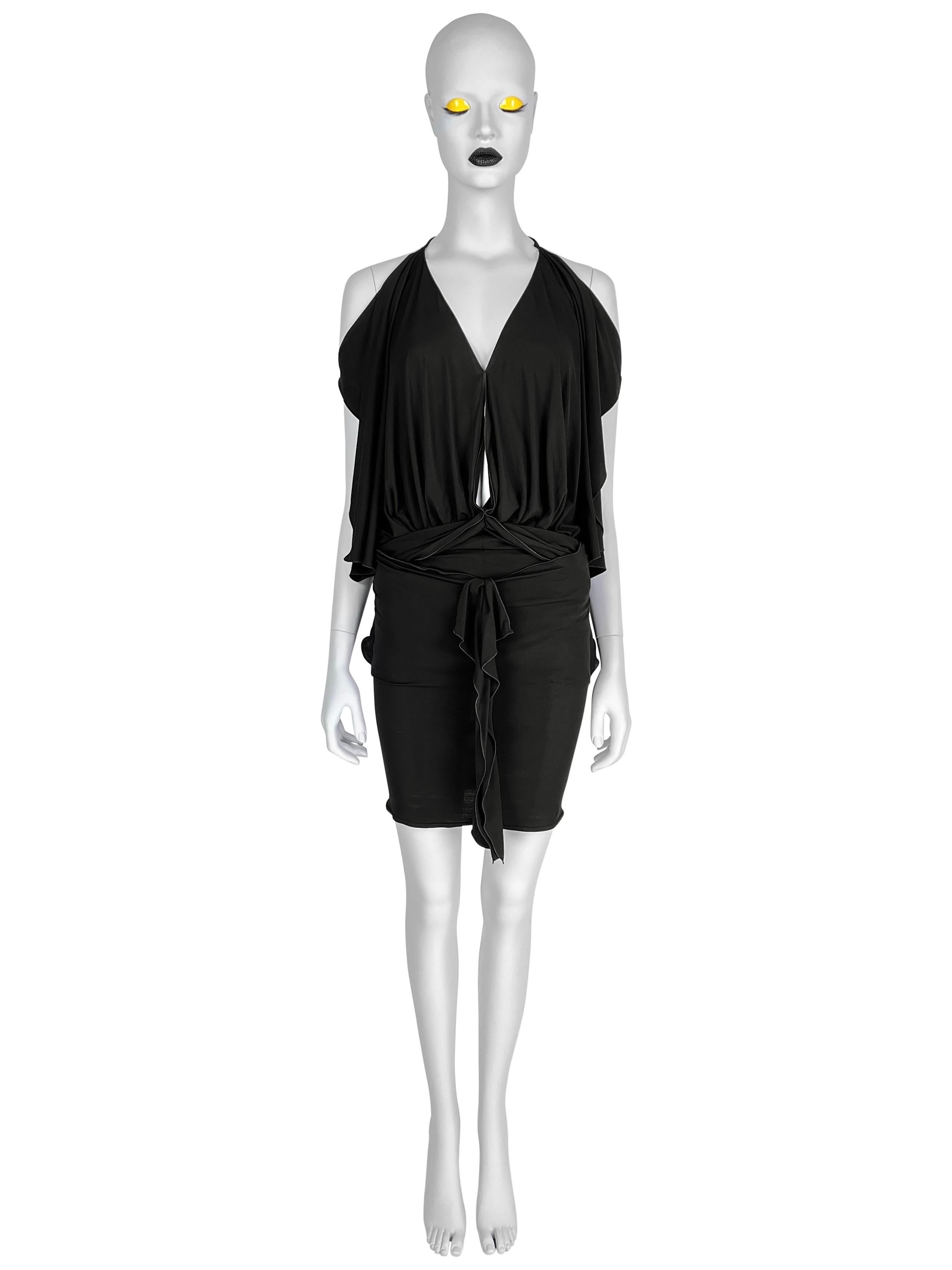 Dior by John Galliano - Robe courte en jersey drapée, printemps 2003 Pour femmes en vente