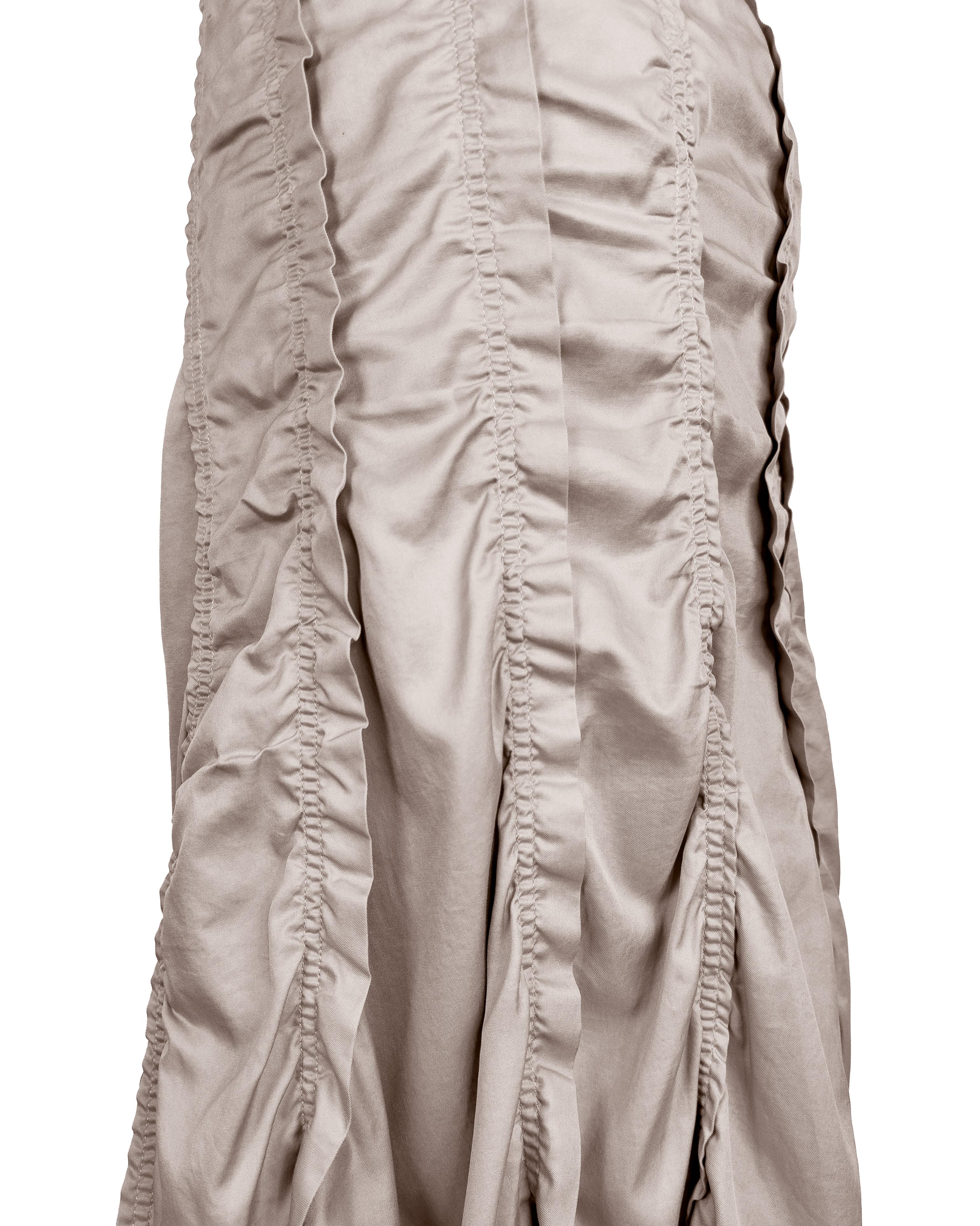 Women's Spring 2003 Yves Saint Laurent/YSL by Tom Ford Ruched Panel Skirt For Sale