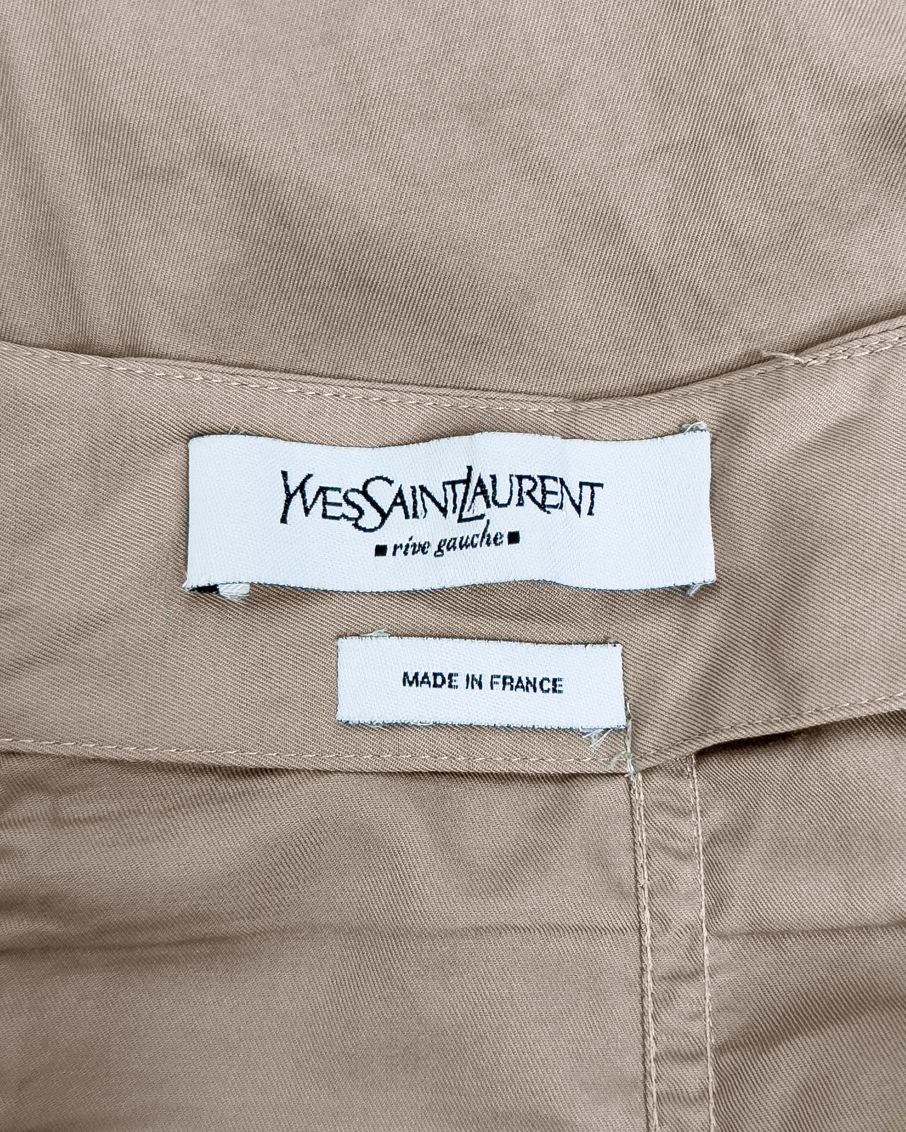 Spring 2003 Yves Saint Laurent/YSL by Tom Ford Ruched Panel Skirt For Sale 2