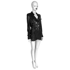 Spring 2004 RTW Dior by John Galliano Draped Leather Jacket