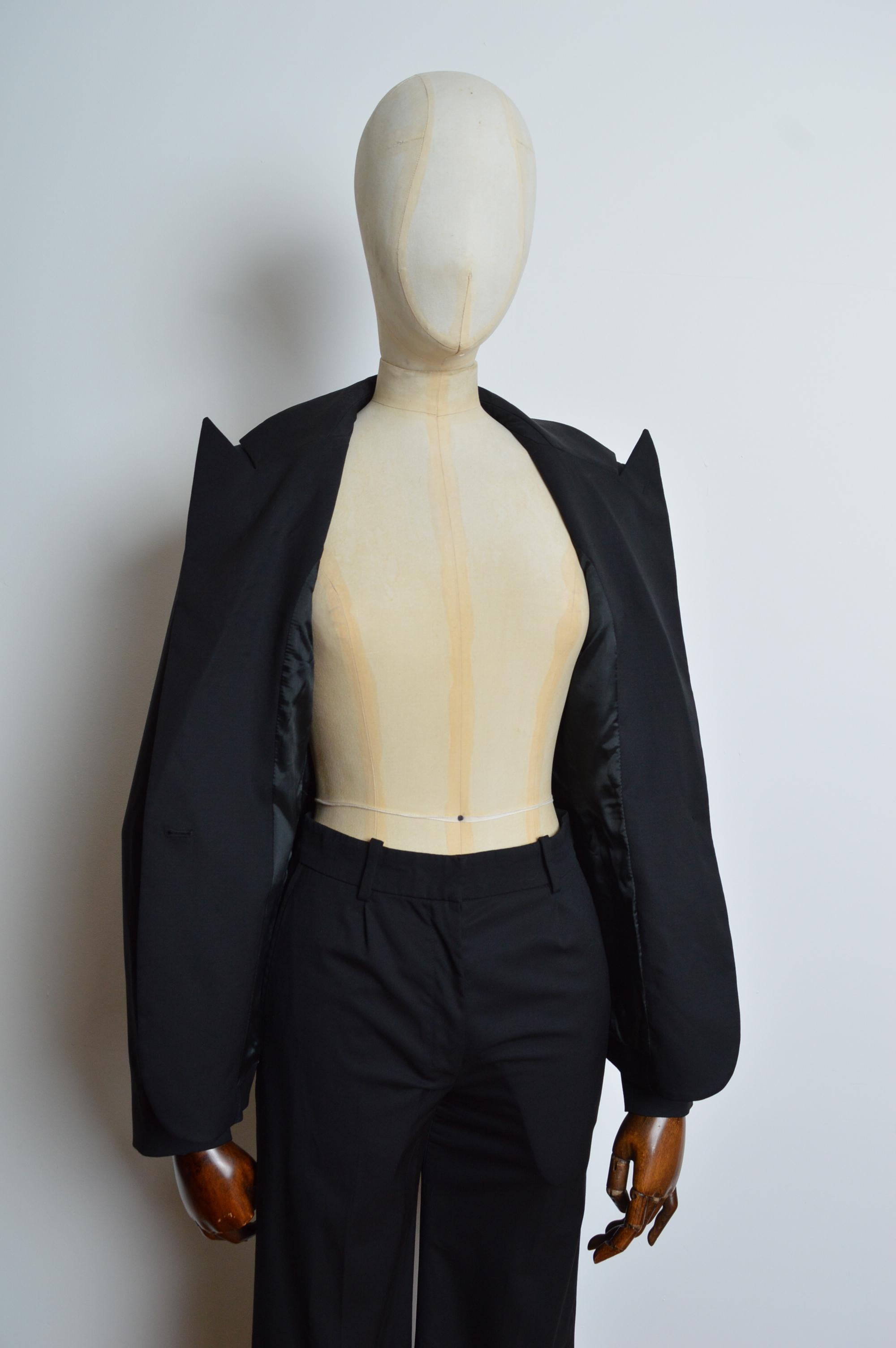 Spring 2004 Yves Saint Laurent by Tom Ford Black 2 piece Suit Blazer & Pants 11