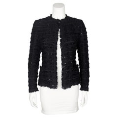 Printemps 2005 - Chanel - Veste en tweed noir et paillettes