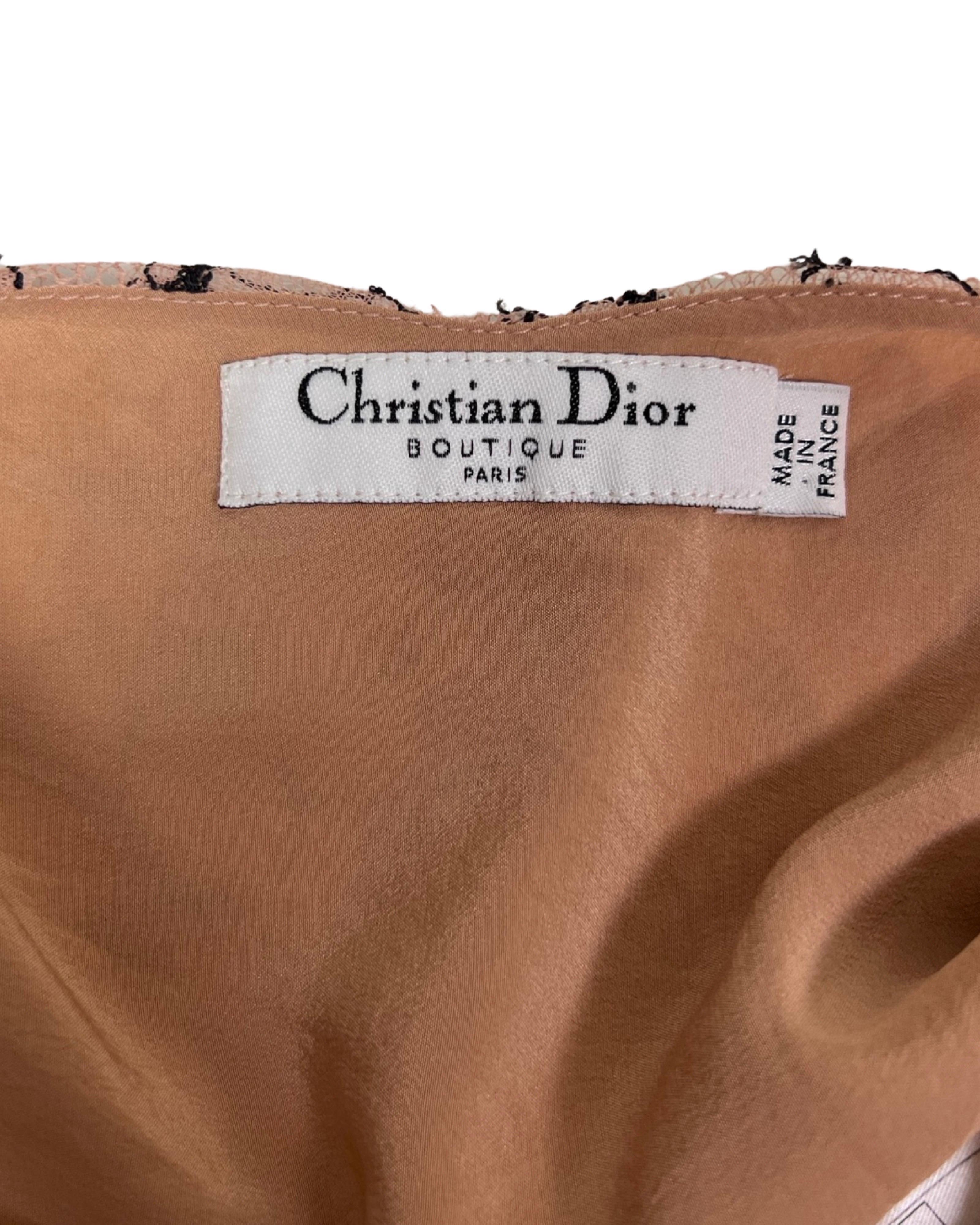  Dior by John Galliano - Robe en dentelle, printemps 2006 en vente 4
