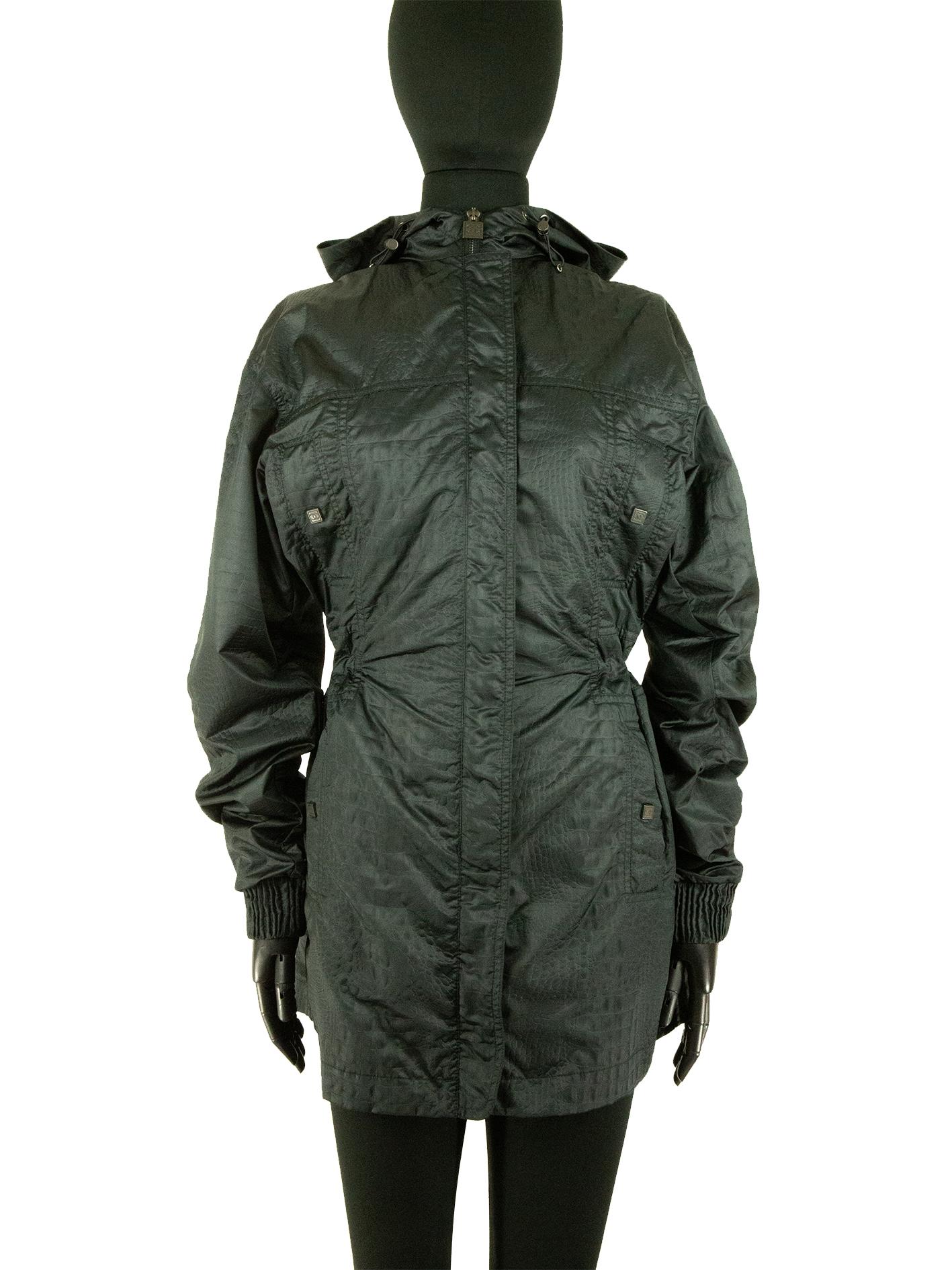 Spring 2009 Chanel Alligator Print Rain Coat In Good Condition For Sale In London, GB