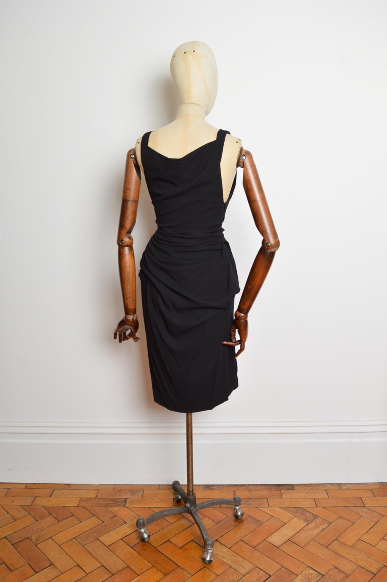 cocktail dress bondage Spring 2009 Vivienne Westwood Bondage Shibari Knot Black Evening Cocktail  Dress For Sale at 1stDibs