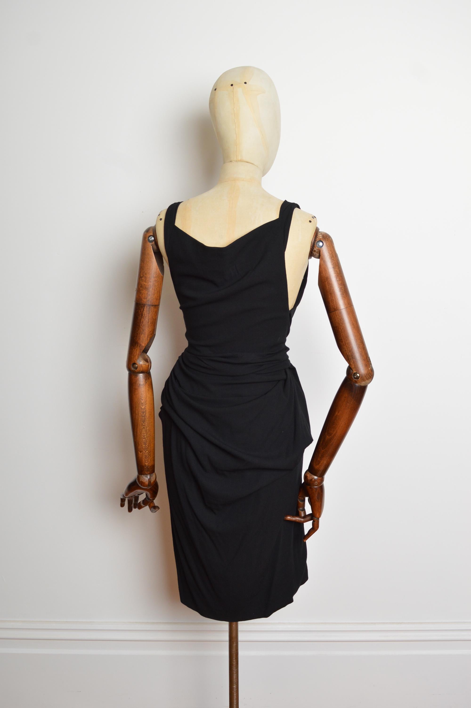 Printemps 2009 - Vivienne Westwood Bondage Shibari Knot Black Evening Cocktail Dress en vente 4