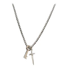 Spring 2011 L# 43 NEW VERSACE SILVER TONE METAL CHAIN