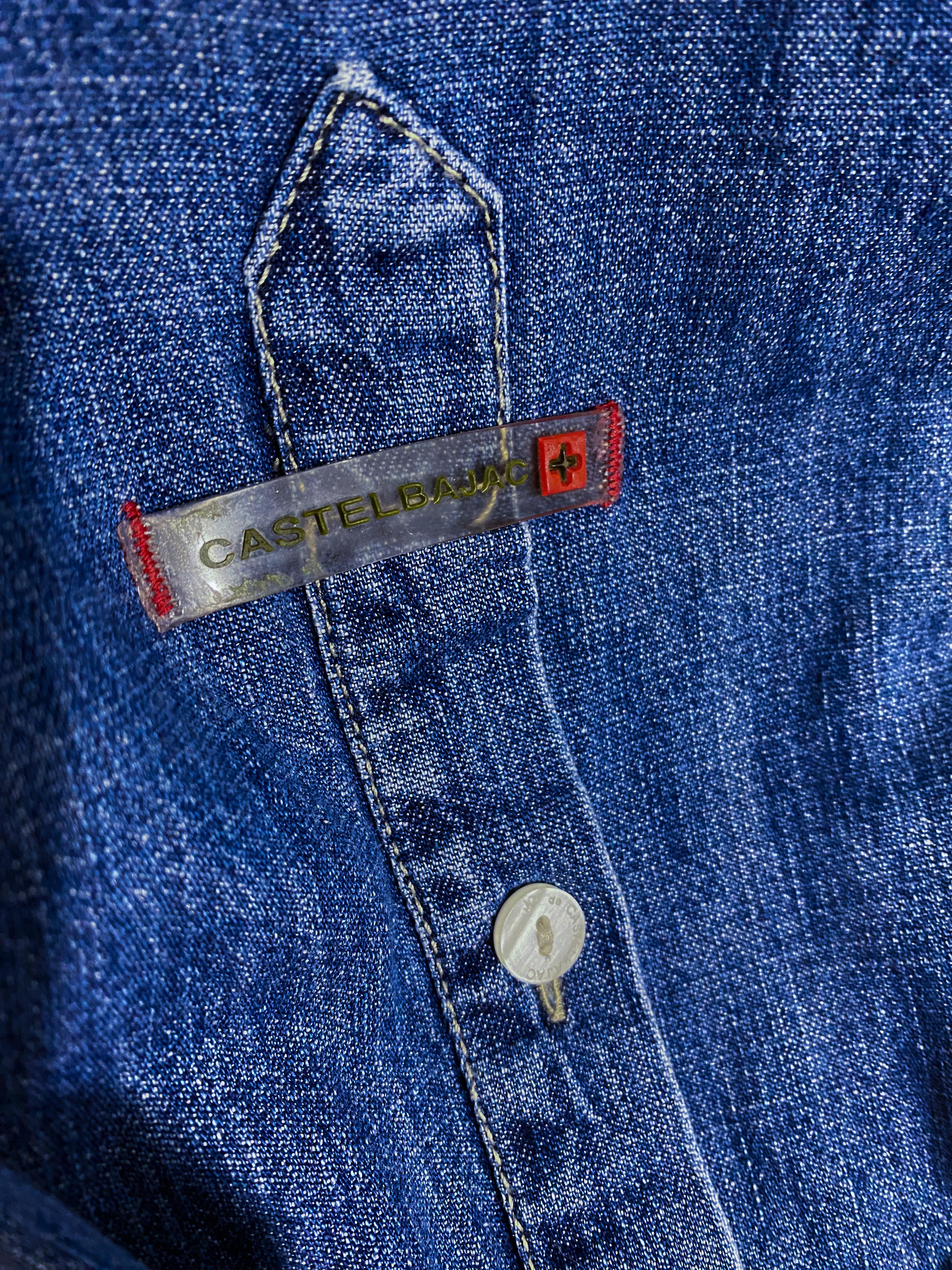Spring 2012 Castelbajac Mickey Mouse Denim Shirt Size Men S or Women L/XL For Sale 5