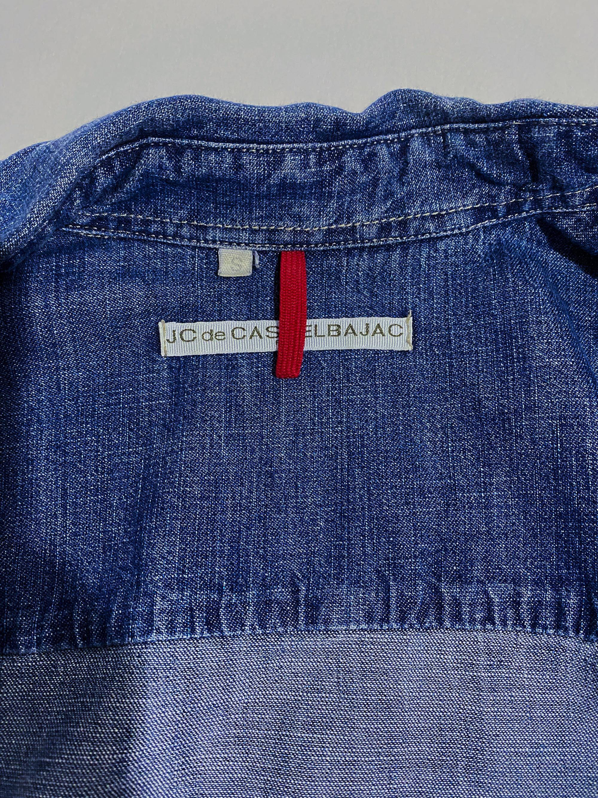 Spring 2012 Castelbajac Mickey Mouse Denim Shirt Size Men S or Women L/XL For Sale 3