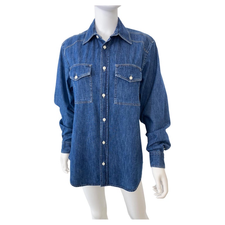 Camicia Denim Camicia Topolino Uomo Camicia Jeans Terranova Uomo