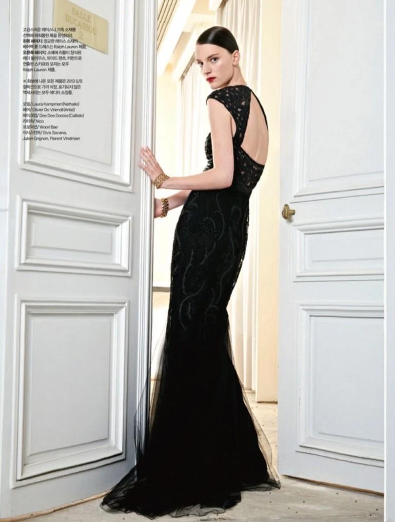 Ralph Lauren Runway printemps 2013 - Robe de soirée perlée à la main en vente 6