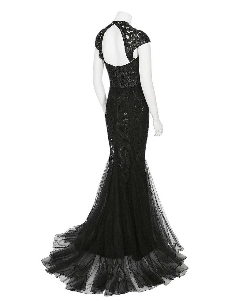 Spring 2013 Ralph Lauren Runway Hand Beaded Evening Gown For Sale at 1stDibs