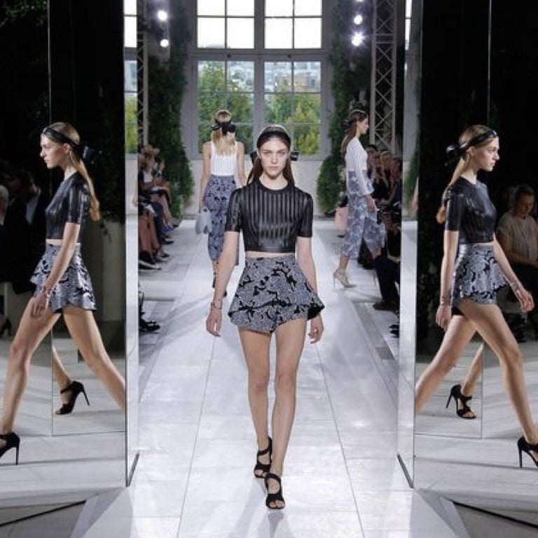 2014 S/S Balenciaga Black Leather Knot Headband at 1stDibs