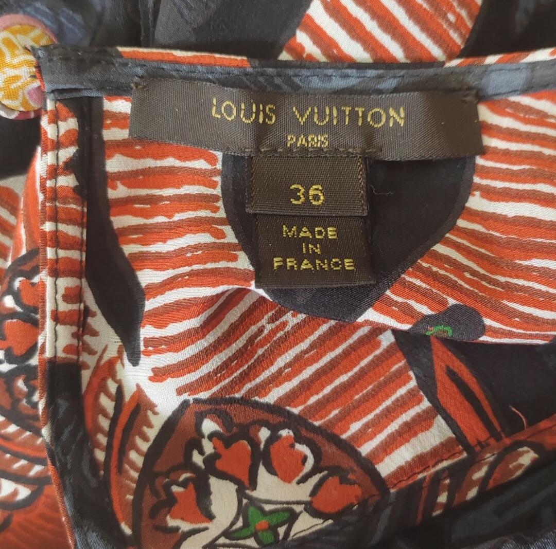 De las mujeres Primavera 2015 LOUIS VUITTON 100% SEDA MINI VESTIDO MULTICOLOR UE 36 en venta