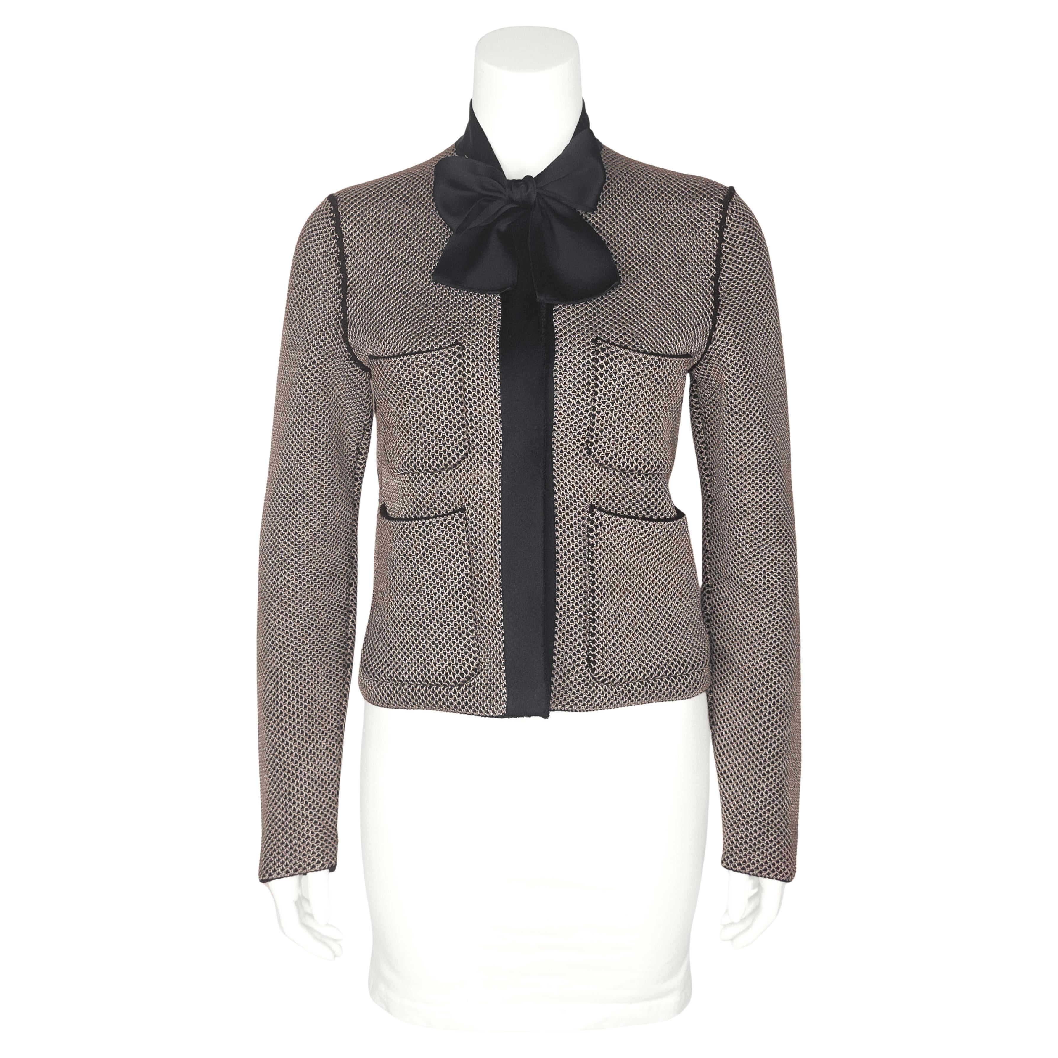 Primavera 2016 Louis Vuitton by Nicolas Ghesquière Chaqueta de punto gofre con lazo en venta