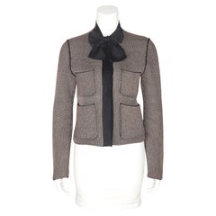 Spring 2016 Louis Vuitton by Nicolas Ghesquière Waffle Knit Jacket with Bow