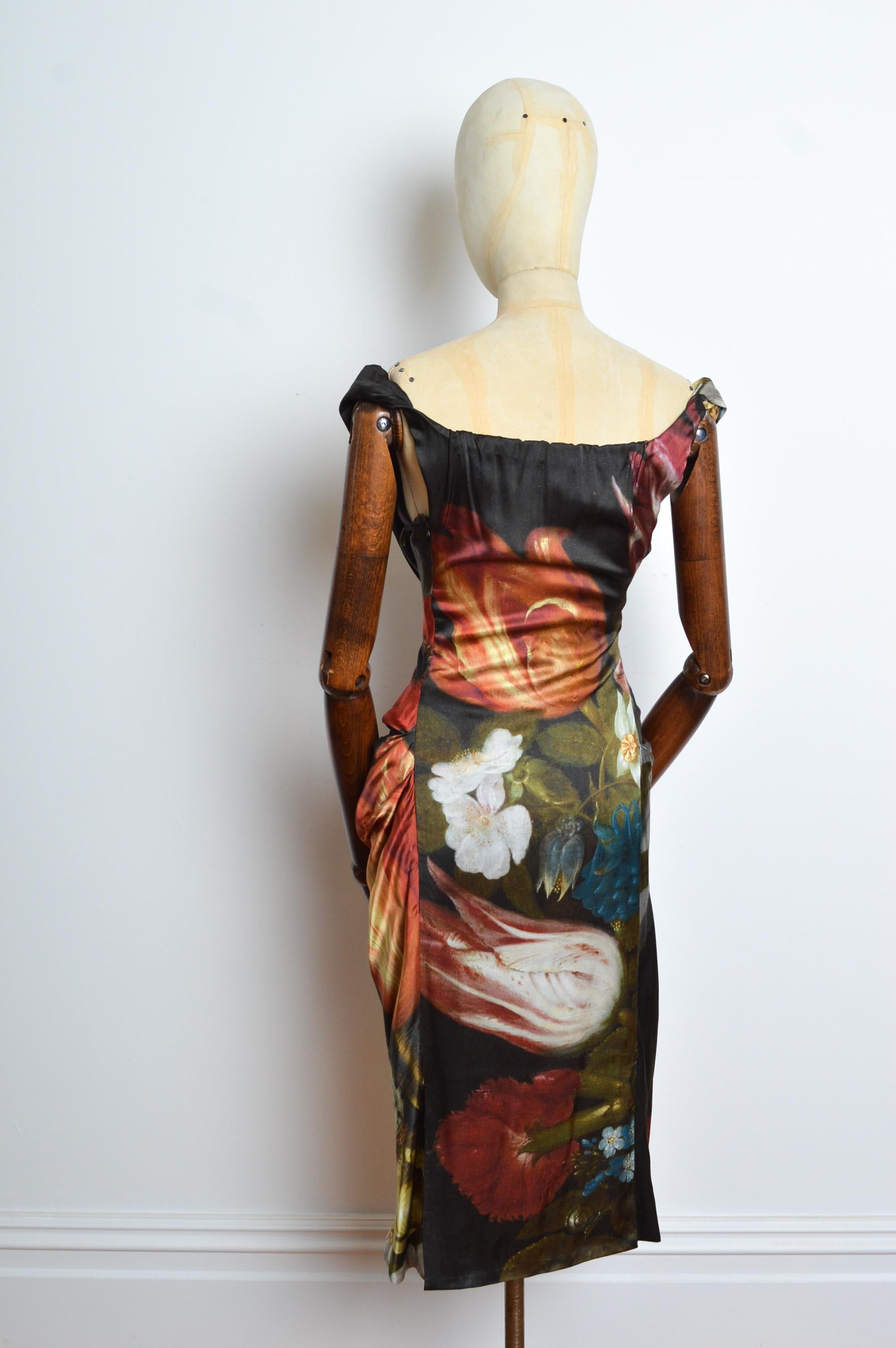 Vivienne Westwood Ginnie Westwood Robe drapée à imprimé escargot renaissance printemps 2020 3