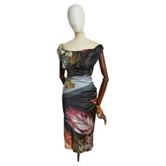 Spring 2020 Vivienne Westwood Ginnie Snail print renaissance draped dress