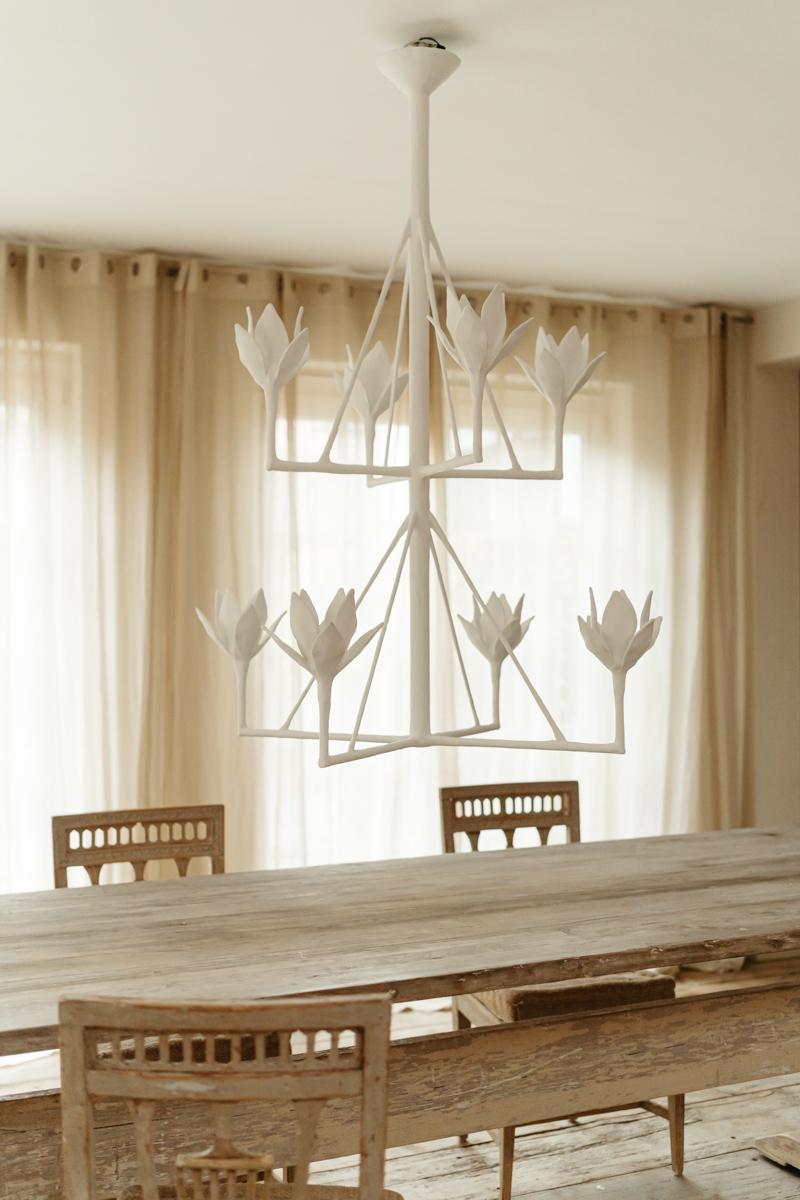Spring chandelier by Serge Castella For Sale 4