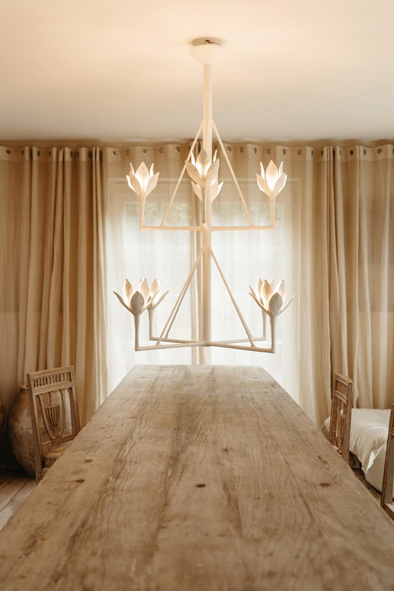 Spring chandelier by Serge Castella For Sale 7