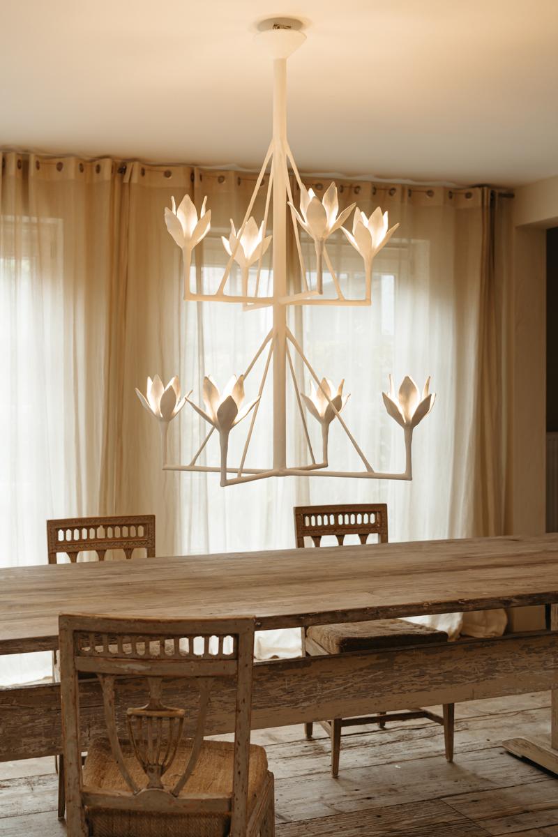 Spring chandelier by Serge Castella For Sale 8