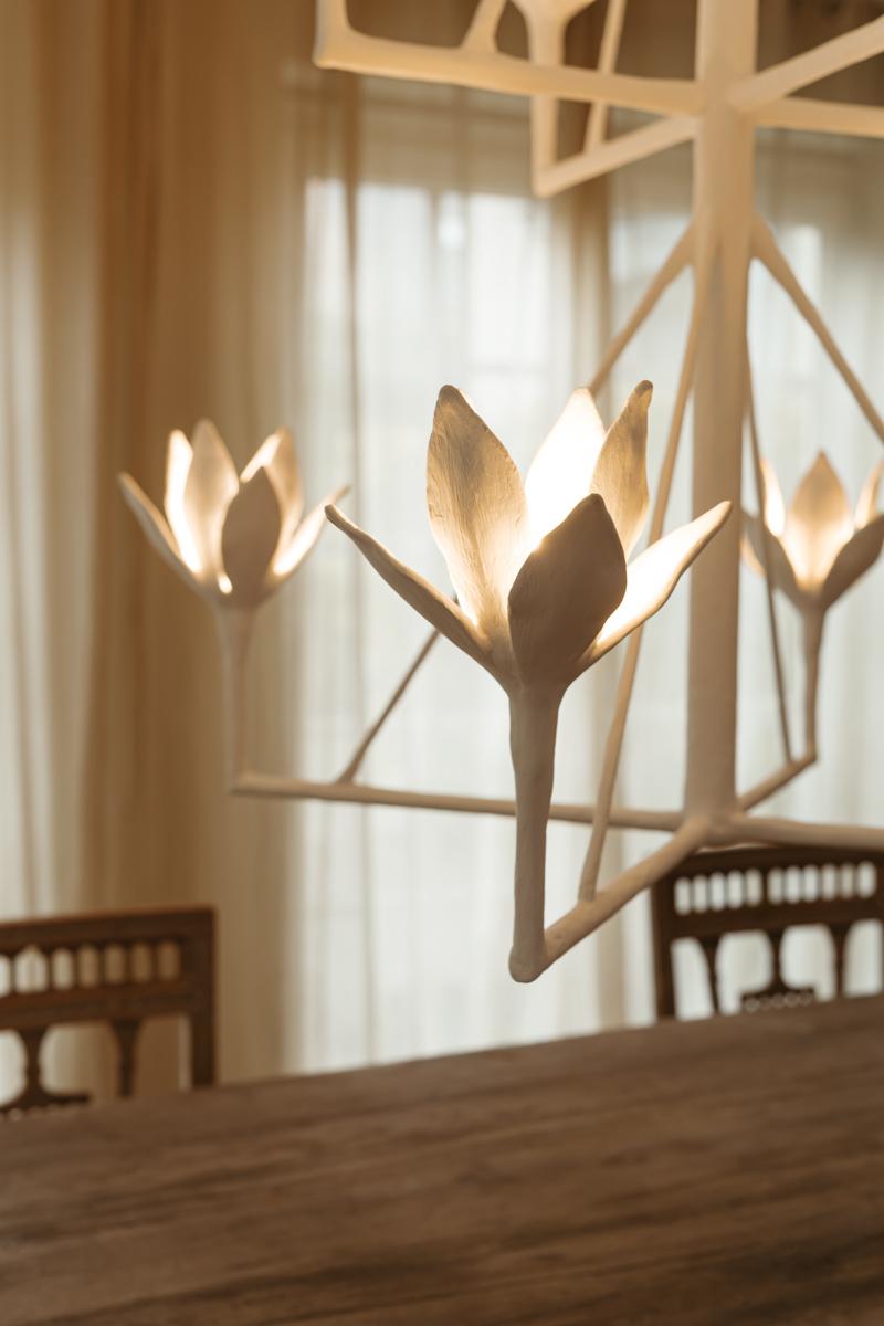 Spring chandelier by Serge Castella For Sale 11