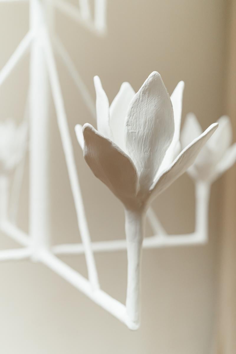 Spring chandelier by Serge Castella In New Condition For Sale In Brecht, BE