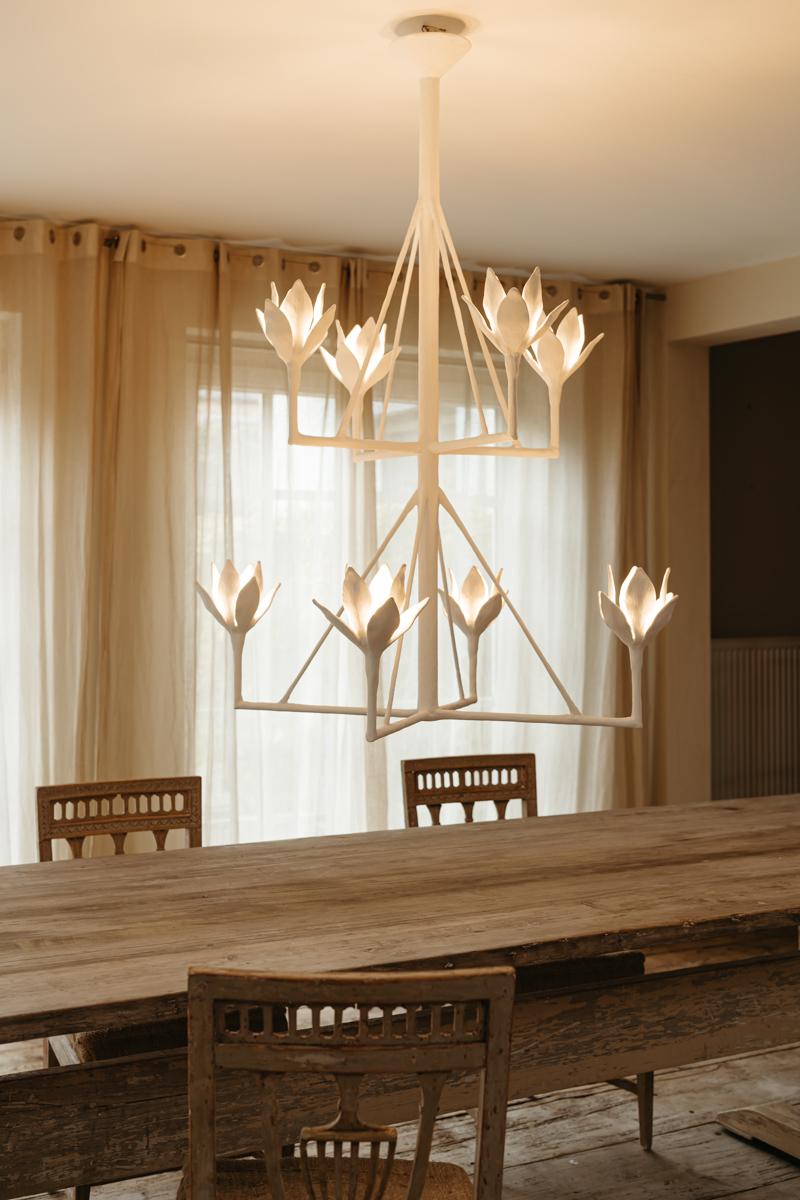 Contemporary Spring chandelier by Serge Castella For Sale