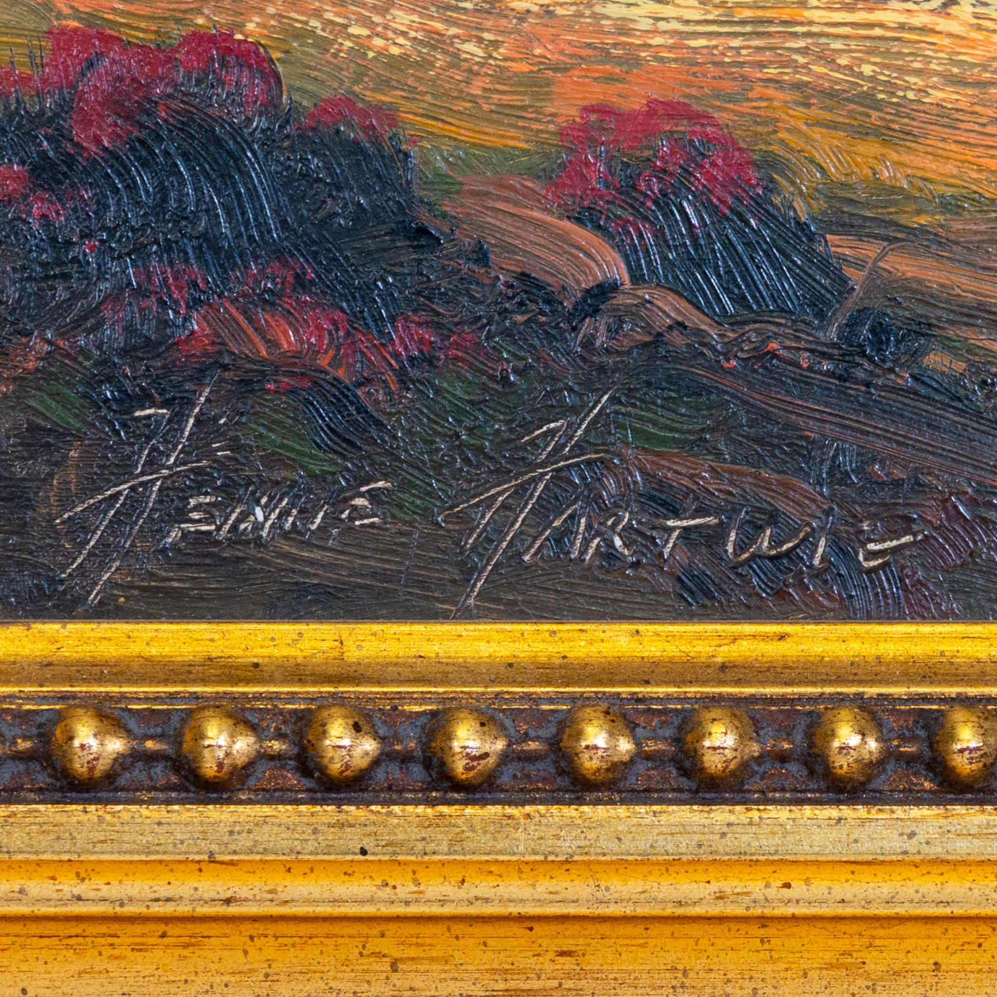 Original Öl auf Karton von Heinie Hartwig; 6