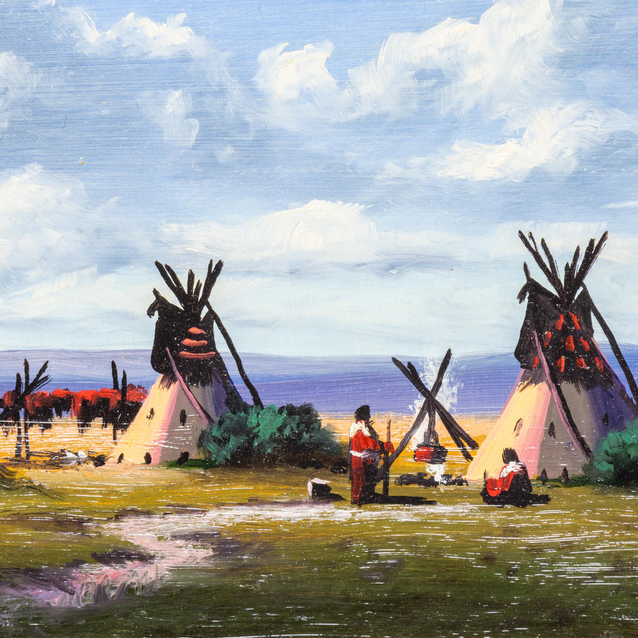 Spring Clouds, Original-Ölgemälde von Heinie Hartwig (amerikanisch) im Angebot