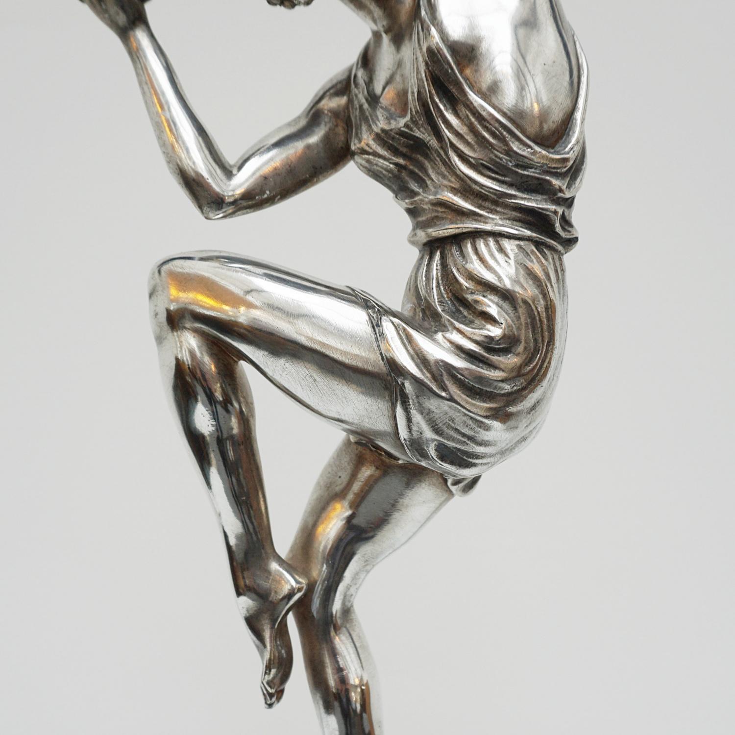 'Spring Dancer' an Art Deco Bronze Figure by Pierre Le Faguays French 1925 For Sale 1