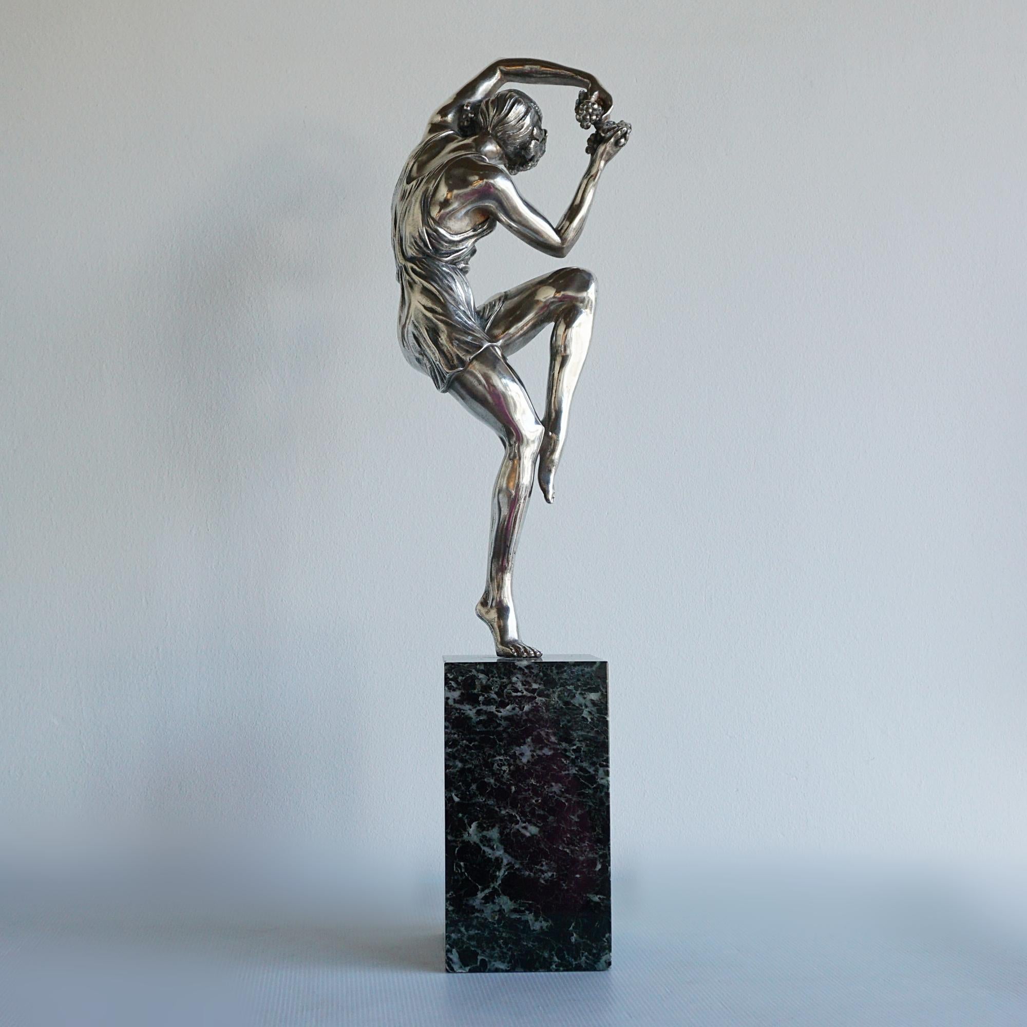 'Spring Dancer' an Art Deco Bronze Figure by Pierre Le Faguays French 1925 For Sale 1