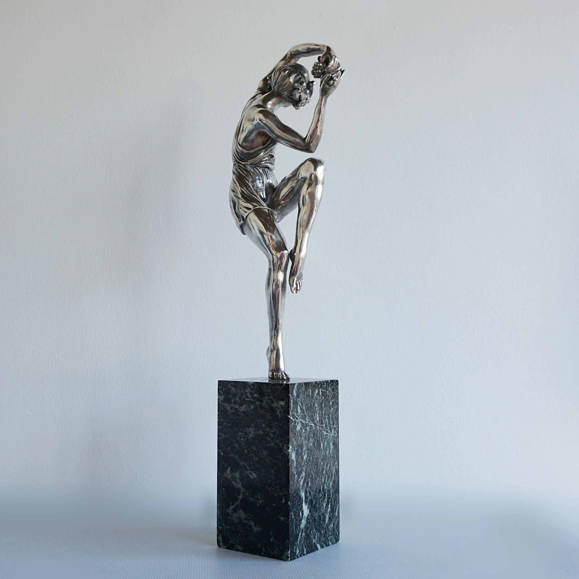 'Spring Dancer' an Art Deco Bronze Figure by Pierre Le Faguays French 1925 For Sale 2
