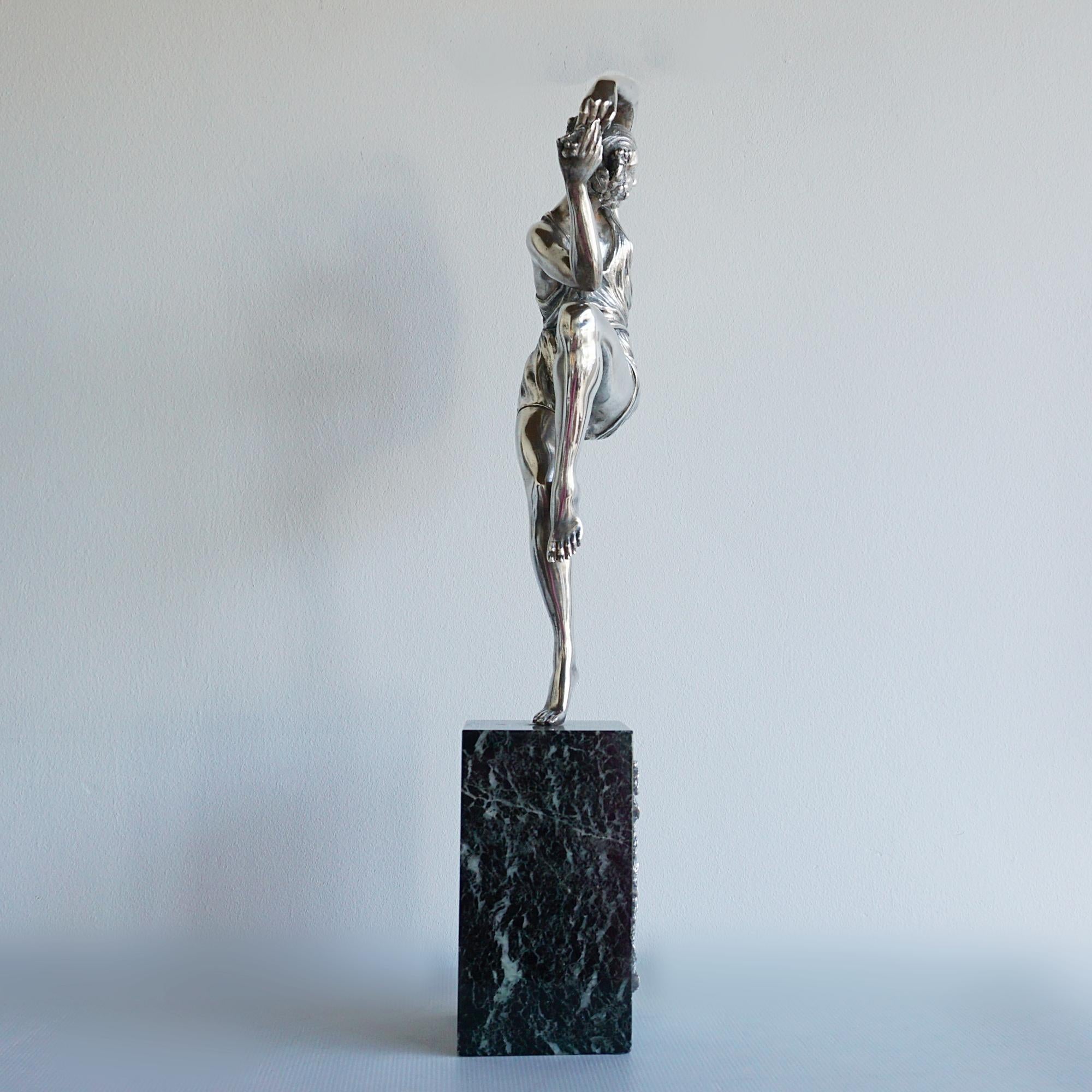'Spring Dancer' an Art Deco Bronze Figure by Pierre Le Faguays French 1925 For Sale 3
